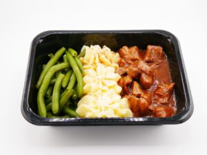 Sperziebonen schotel met rundvlees